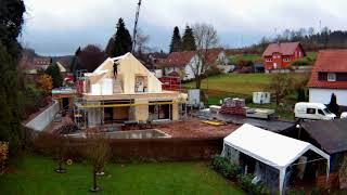 Ein Herrmann Massivholzhaus entsteht