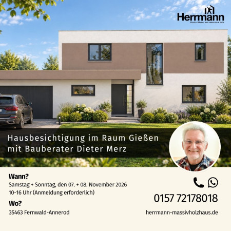 Hausbesichtigung im Raum Gie&szlig;en