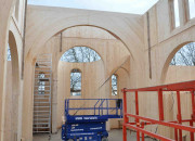 Neubau einer Klosterkirche in Massivholzbauweise